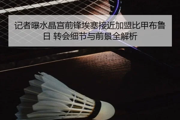 记者曝水晶宫前锋埃塞接近加盟比甲布鲁日 转会细节与前景全解析